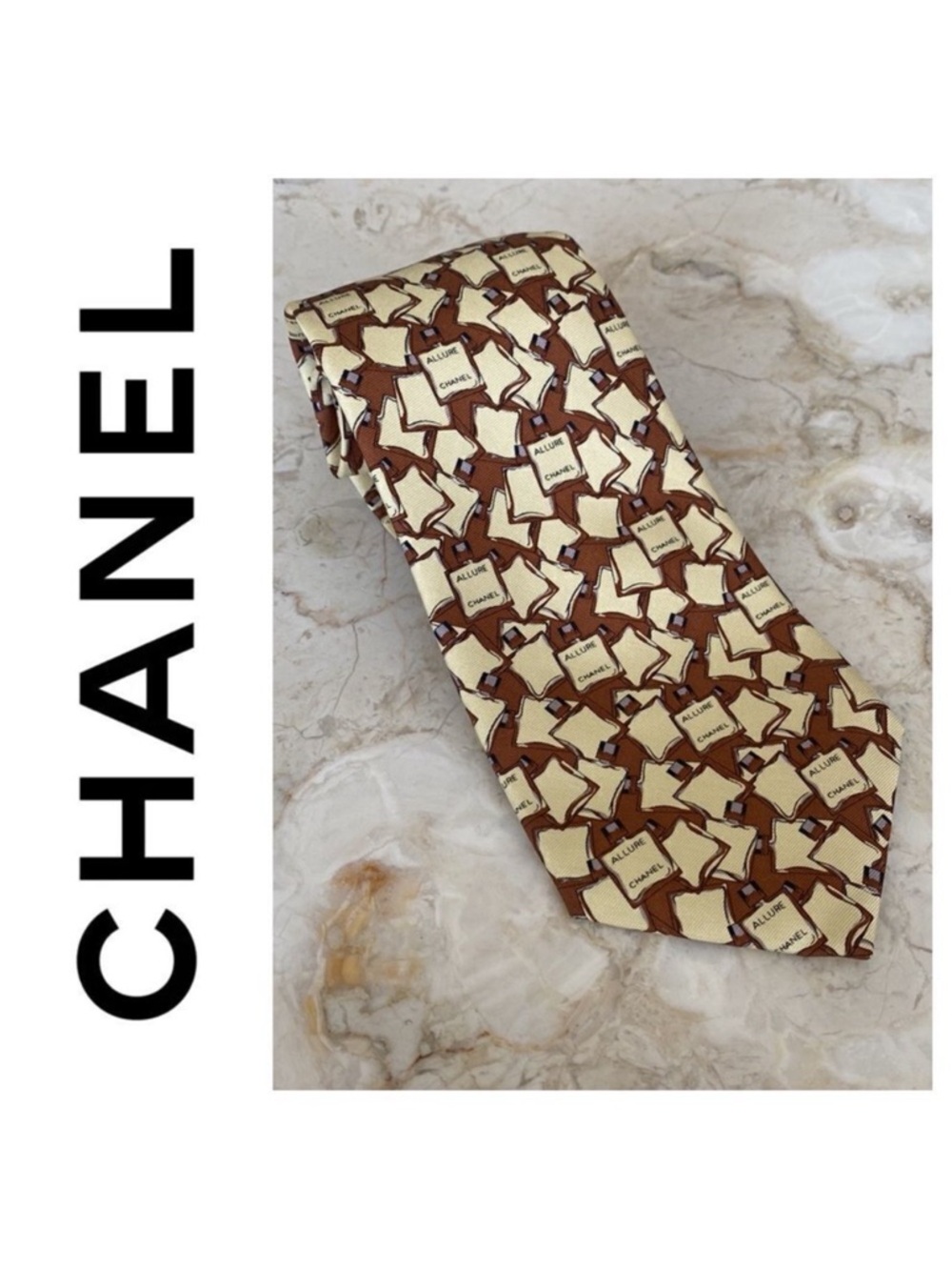 Chanel 100% Silk Tie